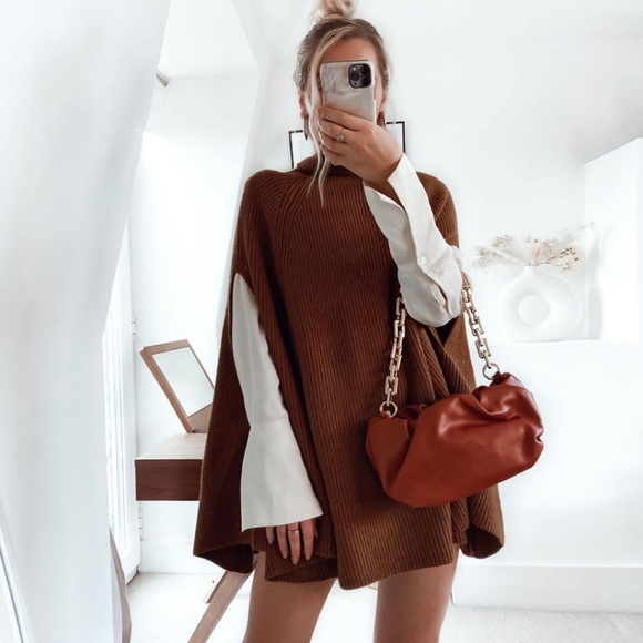 Zara knit turtleneck cape - Picture 16 of 16